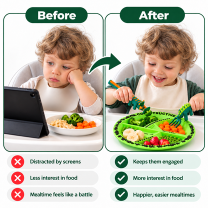 DinoBites | Dinosaur Plate & Utensil Set
