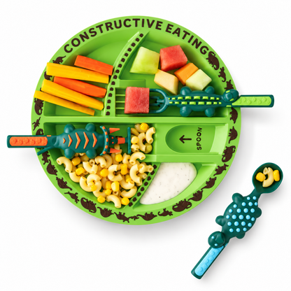 DinoBites | Dinosaur Plate & Utensil Set